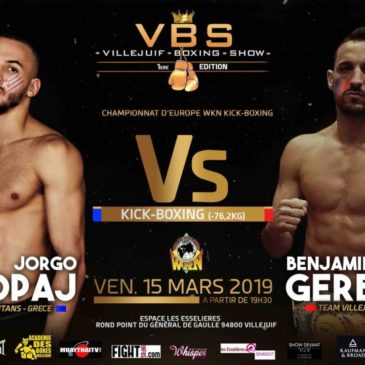 Fight Infos Fight Infos Villejuif Boxing Show : échéance européenne pour Gerbet !