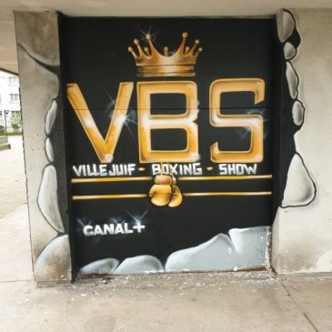 Nouveau tag pour les murs de l Académie des Boxes le VBS 👊 Merci à Rebus notre artiste👏.