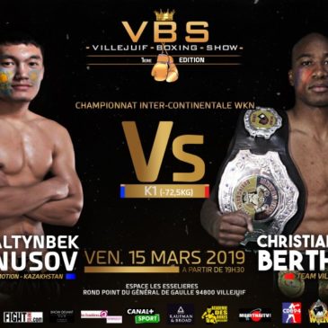 VBSVillejuif Boxing Show : un kazakh pour Christian Berthely